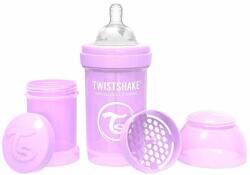 Twistshake Sticla pentru copii impotriva colicilor Twistshake Anti-Colic Pastel - Violet, 180 ml (78252)