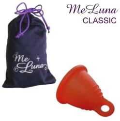 Me Luna Cupă menstruală cu inel, mărimea L, roșie - MeLuna Classic Shorty Menstrual Cup Ring