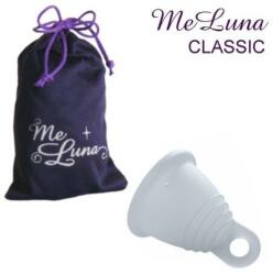 Me Luna Cupă menstruală cu inel, mărimea M, transparentă - MeLuna Classic Shorty Menstrual Cup Ring