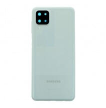 Samsung A125, A127 Galaxy A12, A12 Nacho akkufedél (hátlap) kamera lencsével fehér, gyári
