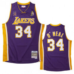 Mitchell & Ness Jersey Mitchell & Ness Los Angeles Lakers #34 Shaquille O'Neal Finals Jersey purple