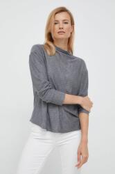 Giorgio Armani pulóver könnyű, női, szürke, félgarbó nyakú - szürke S