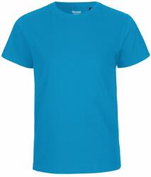 Neutral Rövid ujjú gyerek póló organikus Fairtrade biopamutból - Zafír kék | 128/134 (NE-O30001-1000133090)