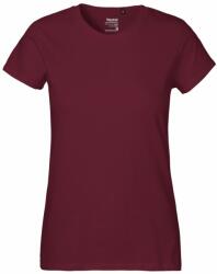 Neutral Női póló Classic organikus Fairtrade biopamutból - Bordeaux | XL (NE-O80001-1000237295)