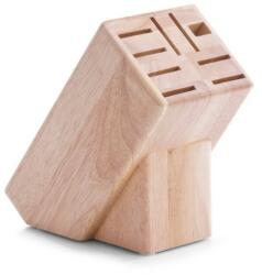 Zeller Present Suport cutite Rubber, lemn arbore de cauciuc, 12.5x22x25 cm
