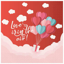 GoDan S. A Szalvéta, Love is in the air szöveggel, 33x33cm, 20 darab/csomag
