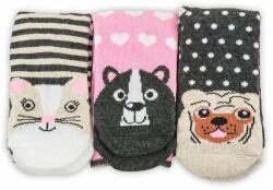 Pidilidi FUNNY lányok zokni - 3 csomag, Pidilidi, PD0136-01 - 35-37 méret