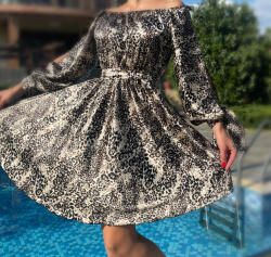 Ie traditionala Rochie scurta animal print - Bella 22