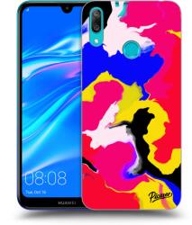 Picasee Átlátszó szilikon tok az alábbi mobiltelefonokra Huawei Y7 2019 - Watercolor