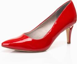 Tamaris piros lakk magassarkú női cipő (1-22447-26)