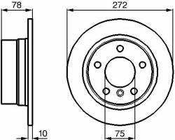 Bosch Disc frana BOSCH 0 986 478 641 (0 986 478 641) - automobilus
