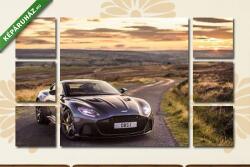 Többrészes Vászonkép, Partner Kollekció: Aston Martin naplementében 1. (135x80 cm, W01)