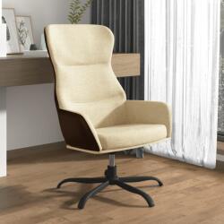 vidaXL Scaun de relaxare, crem, material textil (341093)