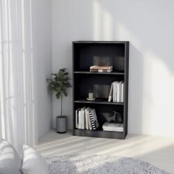 vidaXL Bibliotecă cu 3 rafturi, gri, 60x24x109 cm, lemn compozit (800866) Biblioteca