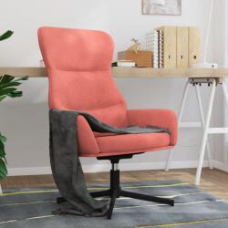 vidaXL Scaun de relaxare, roz, catifea (341112)