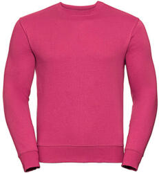 Russell Férfi pulóver hosszú ujjú Russell Europe Authentic Set-In Sweatshirt - XL, Fuchsia