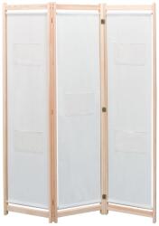 vidaXL krémszínű 3-paneles szövetparaván 120 x 170 x 4 cm (42975) - vidaxl