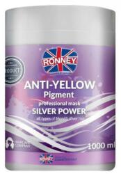 RONNEY Mască de păr - Ronney Professional Anti-Yellow Pigment Silver Power Mask 1000 ml