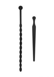 Ouch! Beginners Silicone Plug Set Urethral Sounding Black