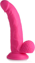 Pop Peckers 7.5" Dildo with Balls Pink