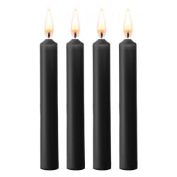 Ouch! Teasing Wax Candles Parafin 4-pack Black