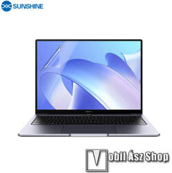 SUNSHINE Hydrogel TPU laptop képernyővédő fólia - Ultra Clear, ÖNREGENERÁLÓ! - 1db, a teljes képernyőt védi! - HUAWEI MateBook 14