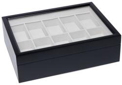 Edelwolle Matt Fekete Fa óratartó Doboz 10 órának - orabox - 9 490 Ft