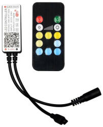 V-TAC WiFi-s vezérlő távirányítóval CCT, állítható színhőmérsékletű LED szalaghoz - 2902