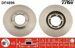 TRW Disc frana TRW DF4896 (DF4896) - automobilus