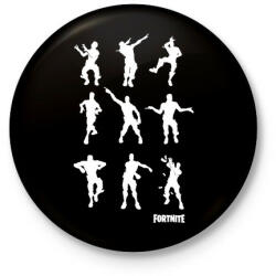 printfashion Fortnite Dance - Kitűző, hűtőmágnes - Fekete (3096087)