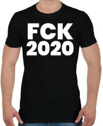 printfashion Fck 2020 - Férfi póló - Fekete (3704584)
