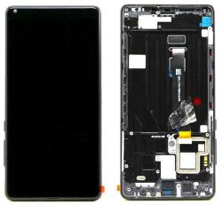  560410016033 Gyári Xiaomi Mi Mix 2 fehér LCD kijelző érintővel kerettel előlap (560410016033)