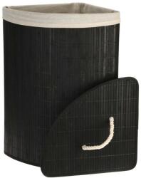 Excellent Houseware Cos rufe Corner Bambus negru, 35x35x60 cm