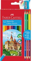 Faber-Castell 12 db+3 db-os bicolor (120112+3) színes ceruza készlet (P3033-1794) - bestbyte