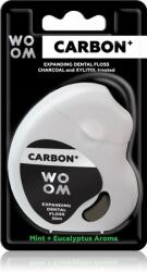  WOOM Carbon+ Dental Floss viaszos fogselyem fekete 30 m