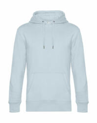 B&C Collection Uniszex kapucnis hosszú ujjú pulóver B and C KING Hooded XL, Pure Ég kék