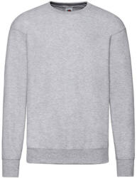 Fruit of the Loom Férfi pulóver hosszú ujjú Fruit of the Loom Lightweight Set-In Sweat - XL, Heather szürke