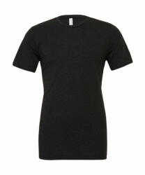 Bella Canvas Uniszex rövid ujjú póló Bella Canvas Unisex Triblend Short Sleeve Tee 2XL, Szénszürke-Fekete Triblend