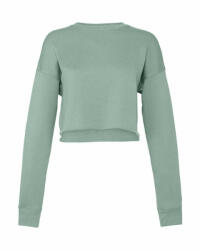 Bella+Canvas Női hosszú ujjú pulóver Bella Canvas Women's Cropped Crew Fleece XL, Poros kék