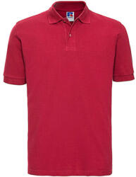 Russell Europe Férfi galléros póló rövid ujjú Russell Men's Classic Cotton Polo - S, Piros