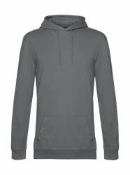 B&C Collection Férfi kapucnis hosszú ujjú pulóver B and C #Hoodie French Terry S, Elefánt szürke
