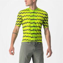Castelli - tricou pentru ciclism cu maneca scurta Unlimited Sterrato Jersey - verde electric lime gri inchis (CAS-4522007-383) - trisport