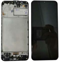 Samsung GH82-22631A Gyári Samsung Galaxy M31 / M31 Prime fekete LCD kijelző érintővel kerettel előlap (GH82-22631A)