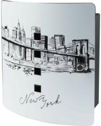 Burg Wächter New York - Skyline 10 akasztós fali kulcstartó doboz