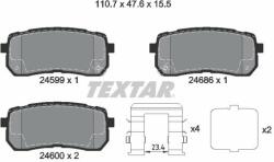 TEXTAR set placute frana, frana disc TEXTAR Q+ 2459904 (2459904)