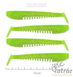 Nevis Impulse Shad Gumihal - Nevis Fluozöld-Csillám Gumihal 10cm 4db/cs (9721-142)