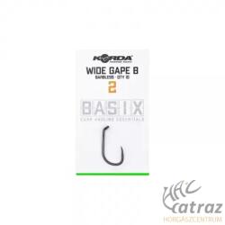 Korda Basix Wide Gape BS Szakállnélküli Pontyozó Horog - Méret: 2 (KBX027)