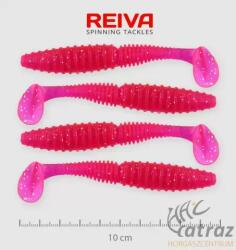 Reiva Zander Power Shad Gumihal 10cm 4 db/csomag - Pink Flitter