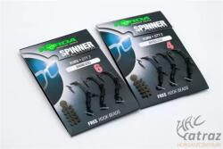 Korda Spinner Hook Sections Kurv Shank Barbless Méret: 4 - Korda Rig Szakállnélküli Pontyozó Horog (KCR132)