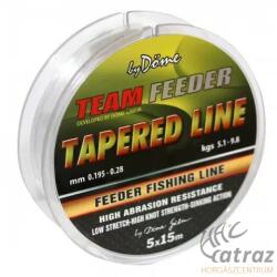 SPRO Zsinór By Döme Team Feeder Tapered Leader 15m 5db/cs 0, 18-0, 25mm (3246-018)